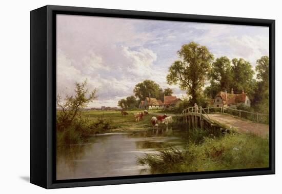 On the Thames Near Marlow-Henry Parker-Framed Premier Image Canvas