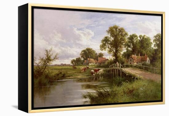 On the Thames Near Marlow-Henry Parker-Framed Premier Image Canvas