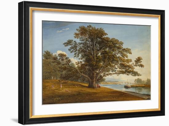 On the Thames-John Varley-Framed Giclee Print