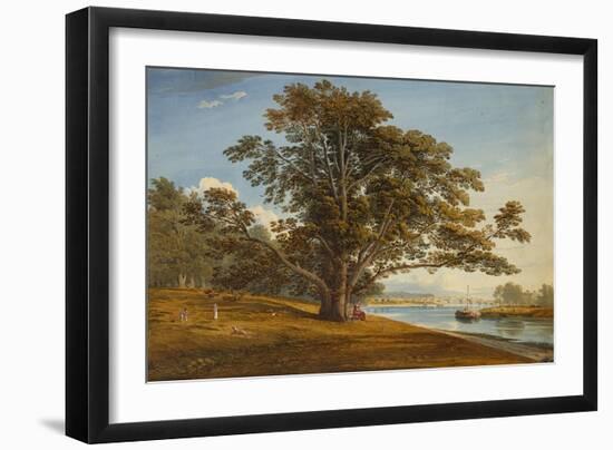 On the Thames-John Varley-Framed Giclee Print