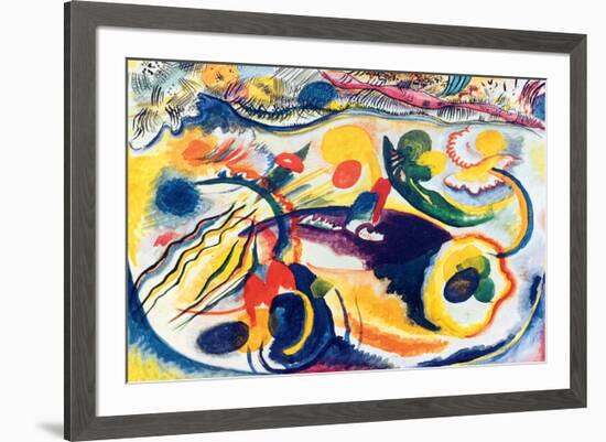 On the Theme of the Last Judgement-Wassily Kandinsky-Framed Premium Giclee Print