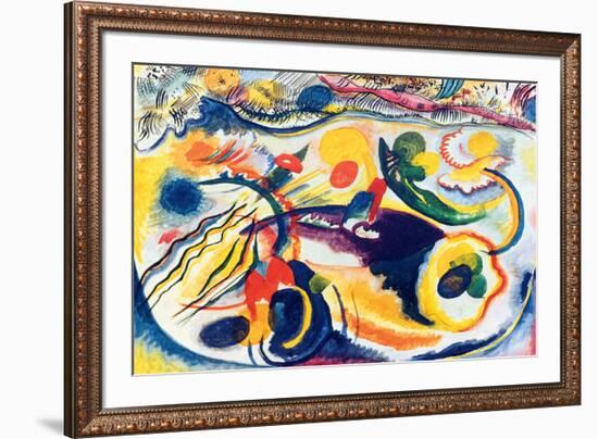 On the Theme of the Last Judgement-Wassily Kandinsky-Framed Premium Giclee Print