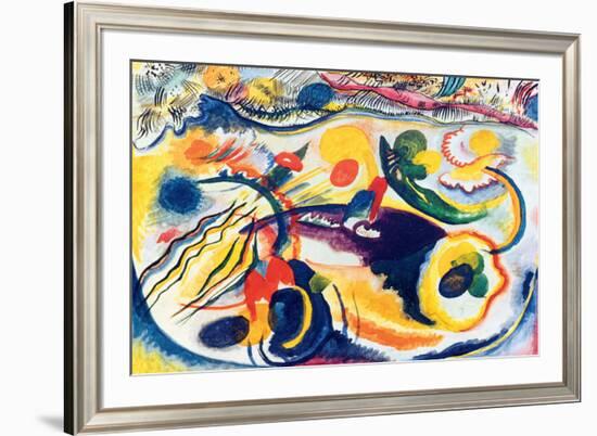 On the Theme of the Last Judgement-Wassily Kandinsky-Framed Premium Giclee Print