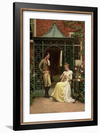 On the Threshold, 1900-Edmund Blair Leighton-Framed Giclee Print