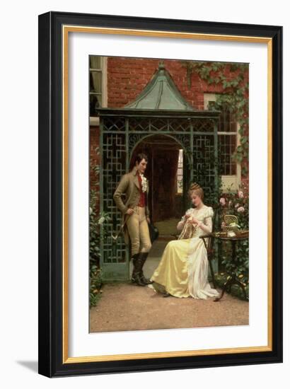 On the Threshold, 1900-Edmund Blair Leighton-Framed Giclee Print