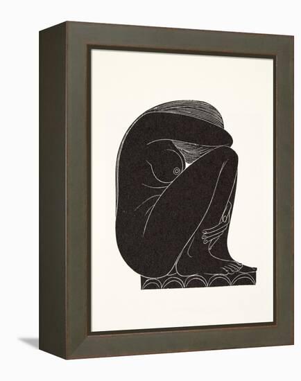 On the Tiles, 1921-Eric Gill-Framed Premier Image Canvas