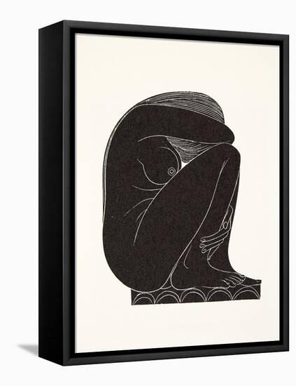 On the Tiles, 1921-Eric Gill-Framed Premier Image Canvas