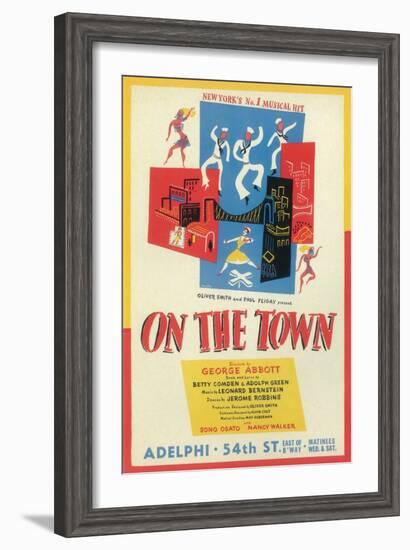 On The Town-null-Framed Art Print