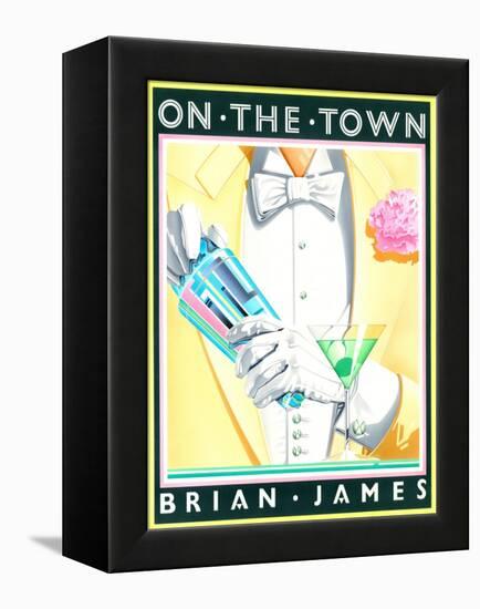 On the Town-Brian James-Framed Stretched Canvas