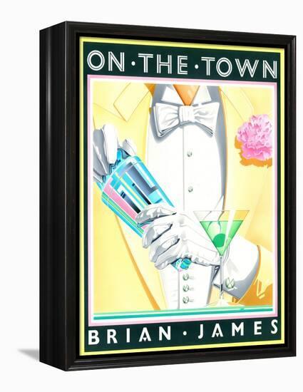 On the Town-Brian James-Framed Stretched Canvas