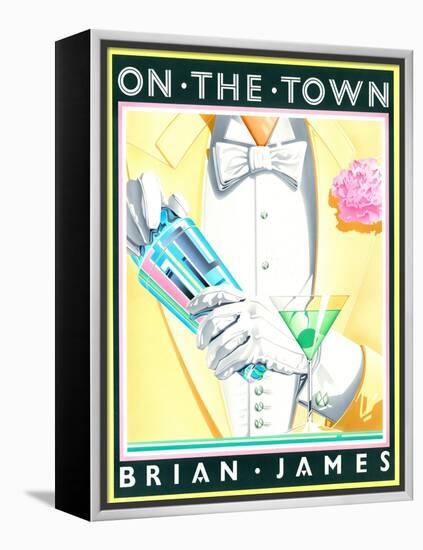 On the Town-Brian James-Framed Stretched Canvas