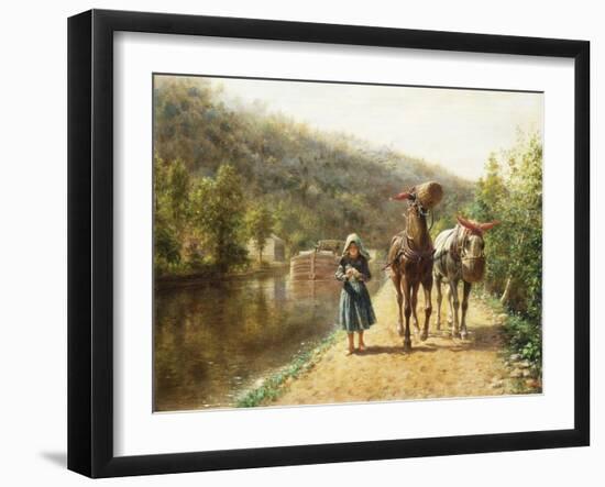 On the Towpath-Edward Lamson Henry-Framed Giclee Print
