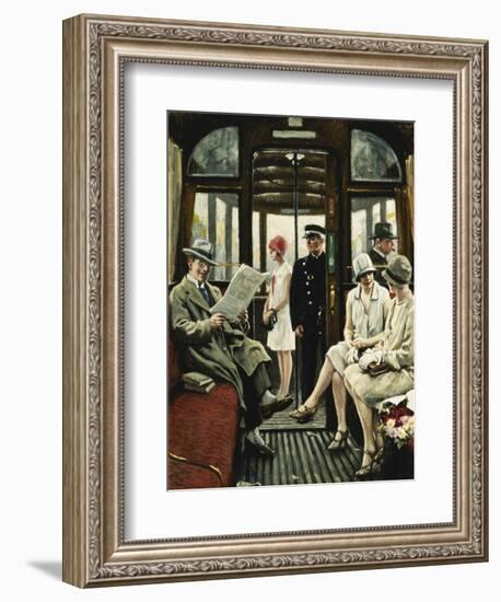 On the Tram-Paul Fischer-Framed Giclee Print