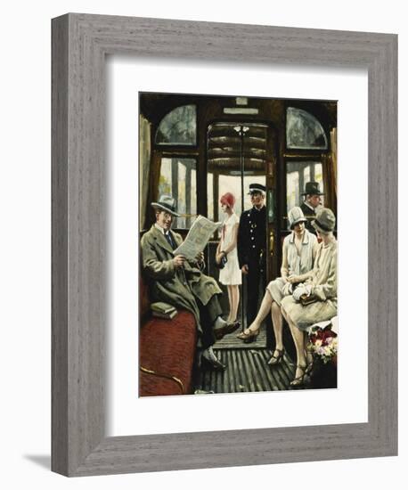 On the Tram-Paul Fischer-Framed Giclee Print