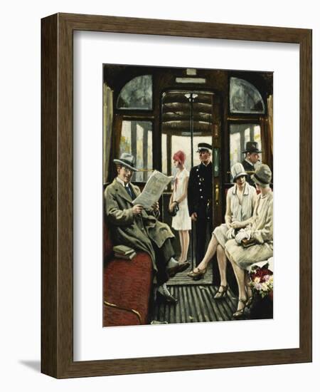 On the Tram-Paul Fischer-Framed Giclee Print