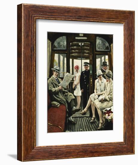 On the Tram-Paul Fischer-Framed Giclee Print