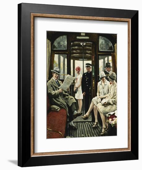 On the Tram-Paul Fischer-Framed Giclee Print