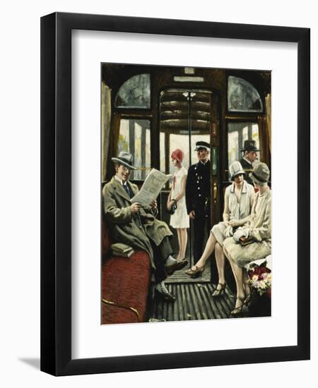 On the Tram-Paul Fischer-Framed Giclee Print