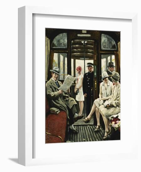 On the Tram-Paul Fischer-Framed Giclee Print