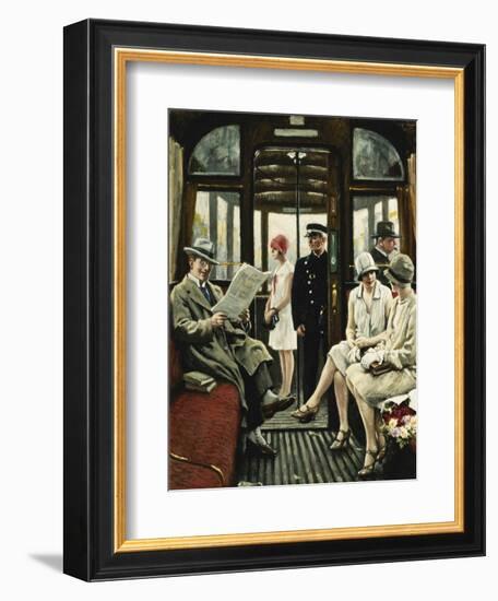 On the Tram-Paul Fischer-Framed Giclee Print