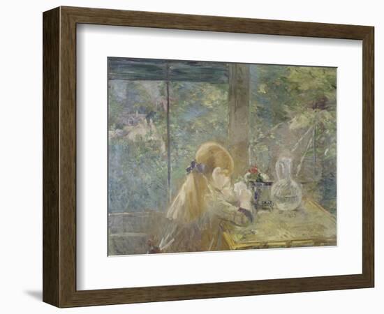 On the Veranda, 1884-Berthe Morisot-Framed Giclee Print