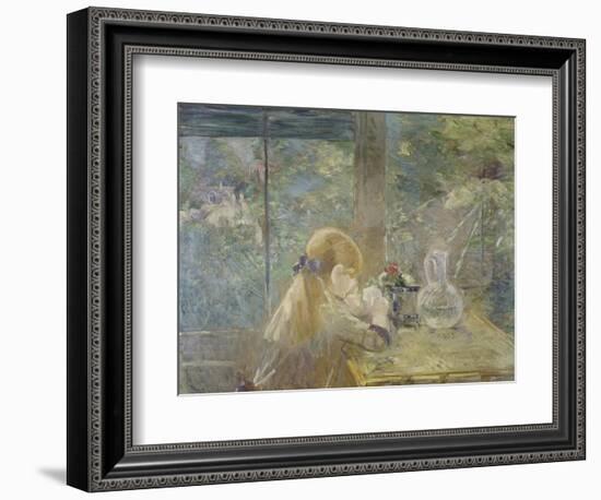 On the Veranda, 1884-Berthe Morisot-Framed Giclee Print