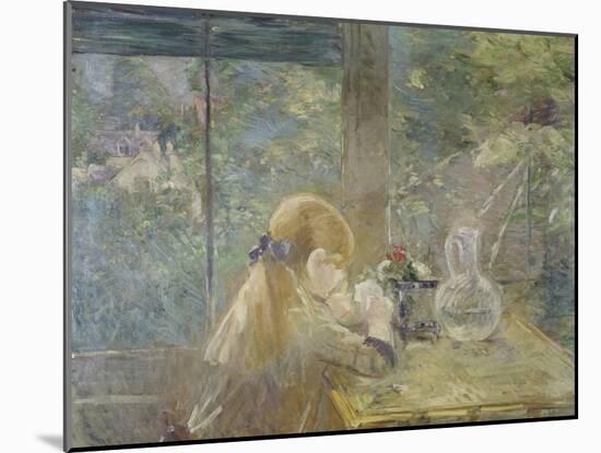 On the Veranda, 1884-Berthe Morisot-Mounted Giclee Print