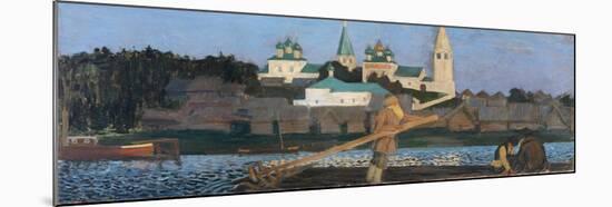 On the Volga, 1906-Boris Michaylovich Kustodiev-Mounted Giclee Print