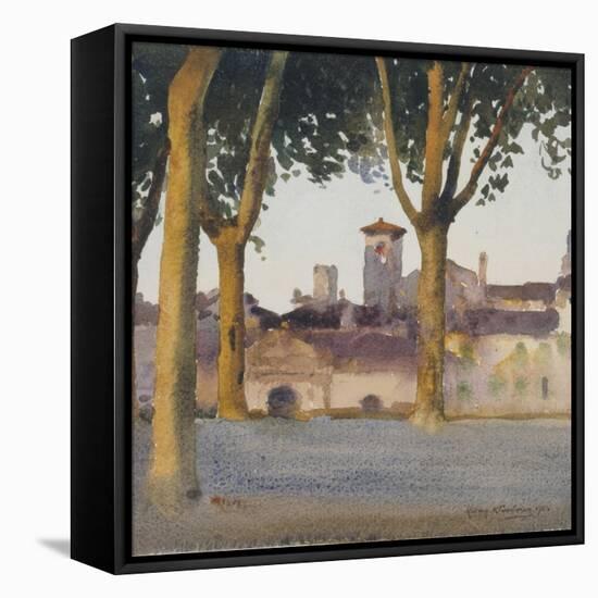 On the Walls, Lucca, c.1923-Henry H. Bulman-Framed Premier Image Canvas