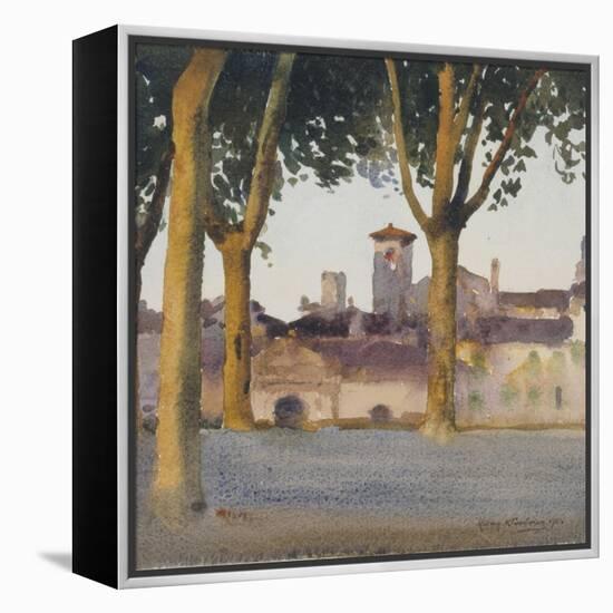 On the Walls, Lucca, c.1923-Henry H. Bulman-Framed Premier Image Canvas