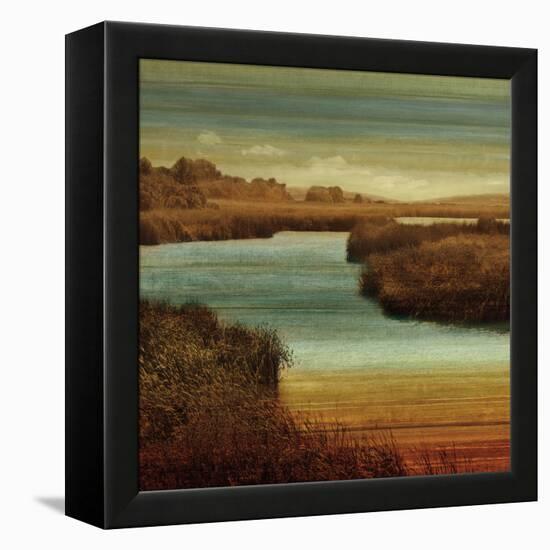 On The Water II-John Seba-Framed Stretched Canvas