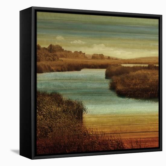 On The Water II-John Seba-Framed Stretched Canvas