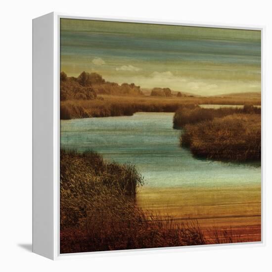 On The Water II-John Seba-Framed Stretched Canvas