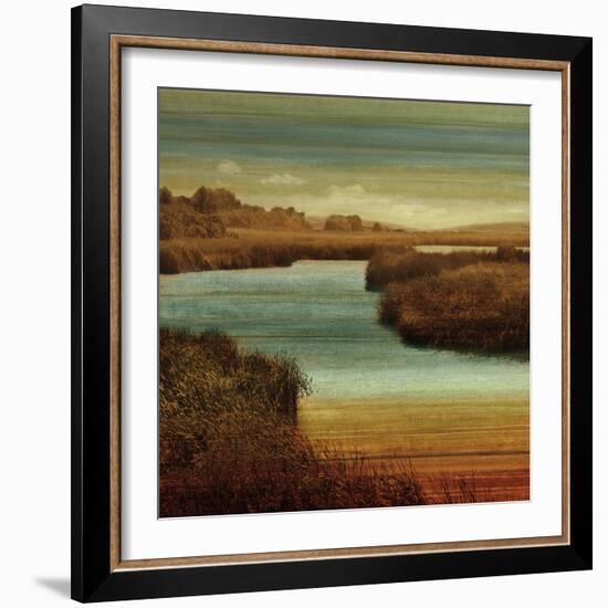 On The Water II-John Seba-Framed Art Print