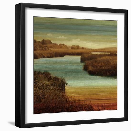 On The Water II-John Seba-Framed Art Print