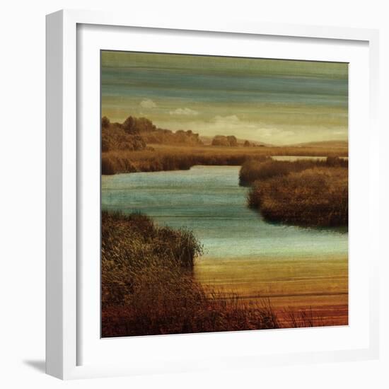 On The Water II-John Seba-Framed Art Print