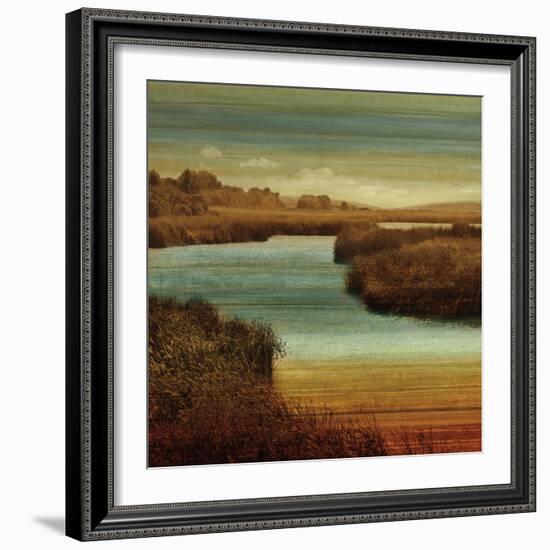 On The Water II-John Seba-Framed Art Print