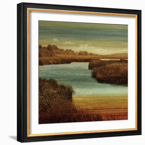 On The Water II-John Seba-Framed Art Print