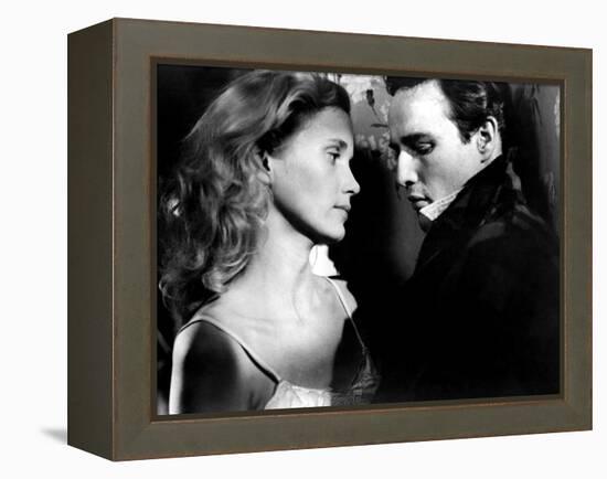 On The Waterfront, Eva Marie Saint, Marlon Brando, 1954-null-Framed Stretched Canvas