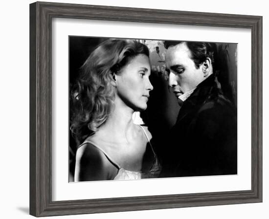 On The Waterfront, Eva Marie Saint, Marlon Brando, 1954-null-Framed Photo