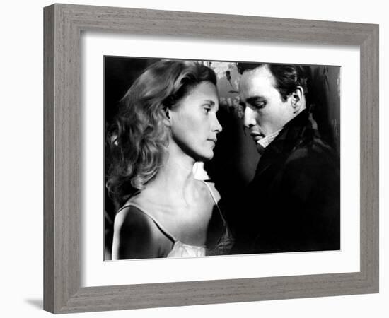 On The Waterfront, Eva Marie Saint, Marlon Brando, 1954-null-Framed Photo