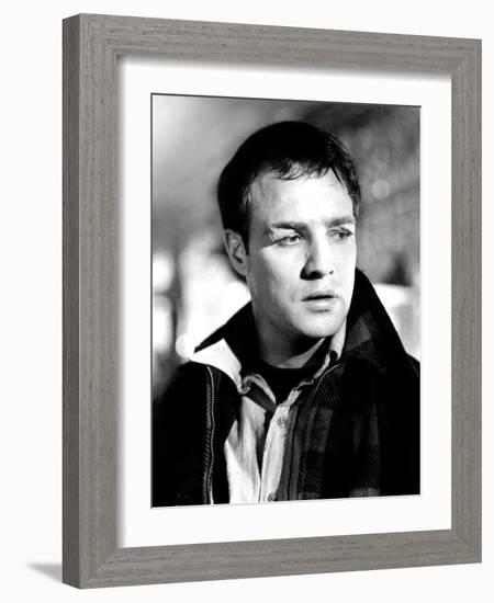 On the Waterfront, Marlon Brando, 1954-null-Framed Photo