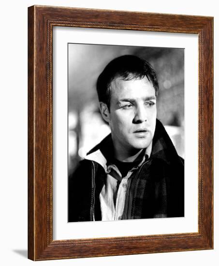 On the Waterfront, Marlon Brando, 1954-null-Framed Photo