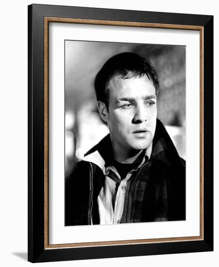 On the Waterfront, Marlon Brando, 1954-null-Framed Photo