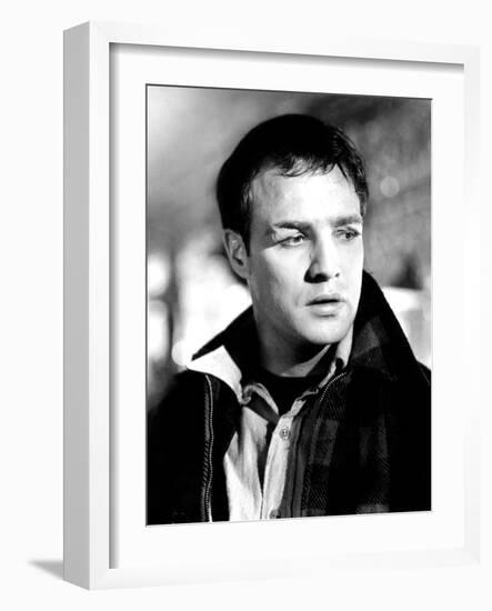 On the Waterfront, Marlon Brando, 1954-null-Framed Photo