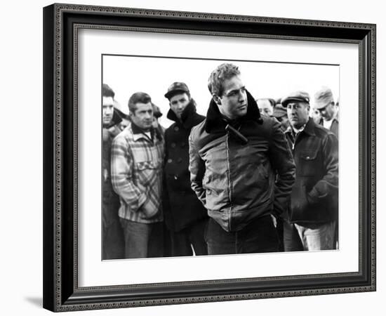 On the Waterfront, Marlon Brando, 1954-null-Framed Photo