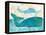 On the Waves I Whale Spray-Sue Schlabach-Framed Stretched Canvas