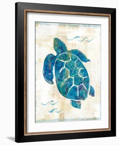 On the Waves IV No Script-Sue Schlabach-Framed Art Print