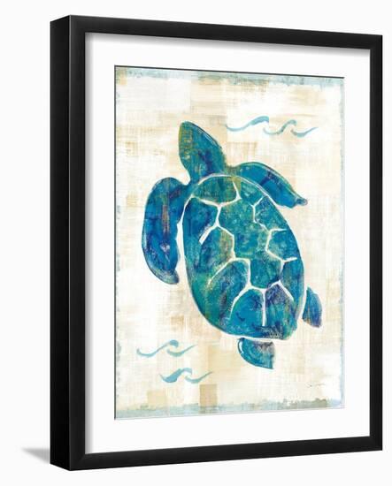 On the Waves IV No Script-Sue Schlabach-Framed Art Print