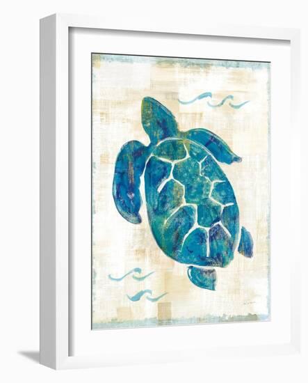 On the Waves IV No Script-Sue Schlabach-Framed Art Print